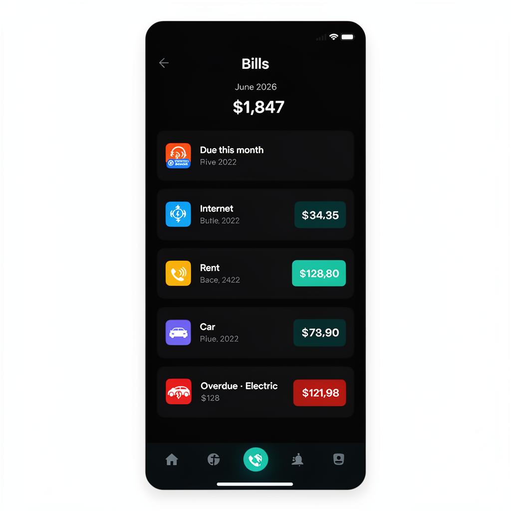 Never miss a payment — mobile